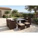 Conjunto Mesa + 4 Sillas + 4 pufs en Ratan PE. Jardin y Terraza Conjunto Mesa + 4 Sillas + 4 pufs en Ratan PE. Jardin y Terraza Marrón