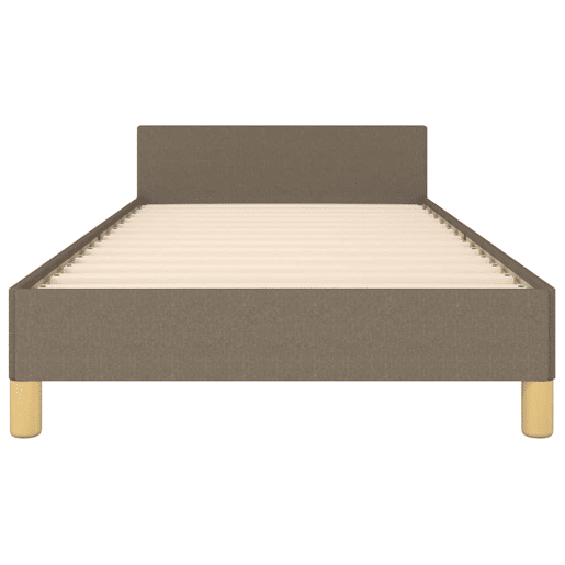 Estrutura de cama de solteiro para adultos c cabeceira tecido 90x190 cm