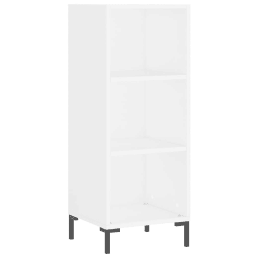 Armário alto - Bufete - Móvel de apoio 34,5x34x180 cm madeira processada branco pt604 Armário alto - Bufete - Móvel de apoio 34,5x34x180 cm madeira processada branco pt604