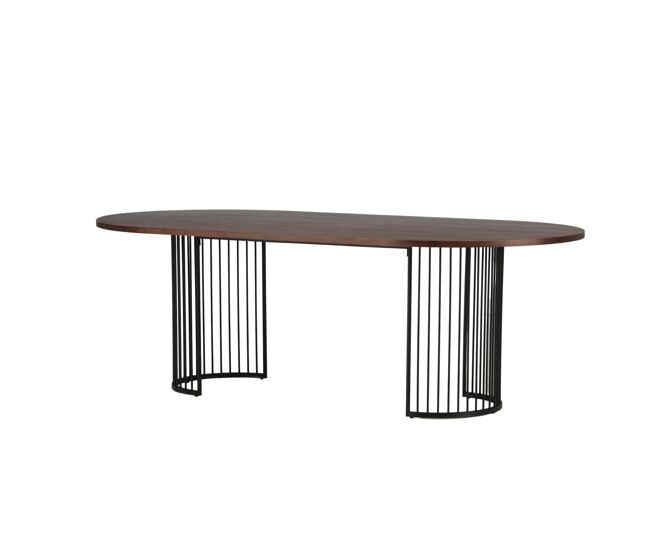 Mesa de comedor hamneskar 110x220x75 marrón