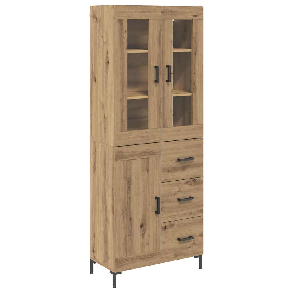 Aparador alto - Mueble de almacenamiento 69 Roble Artisan