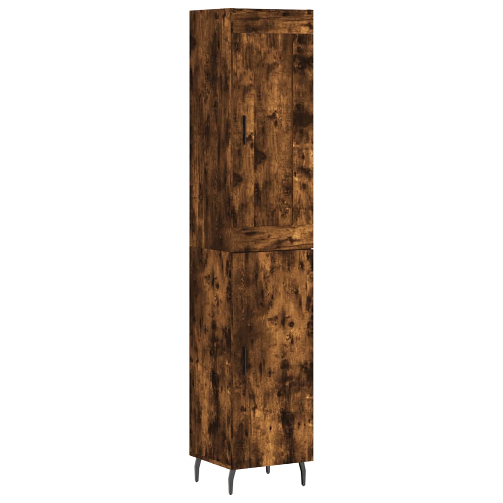 Aparador alto - Mueble de almacenamiento 34 Marrón