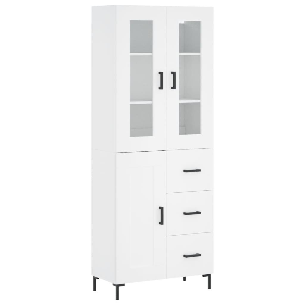 Aparador alto - Mueble de almacenamiento 69 Blanco