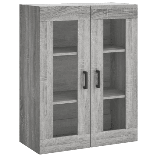 Armário alto - Bufete - Móvel de apoio 69,5x34x180 cm derivados de madeira sonoma cinza pt1125
