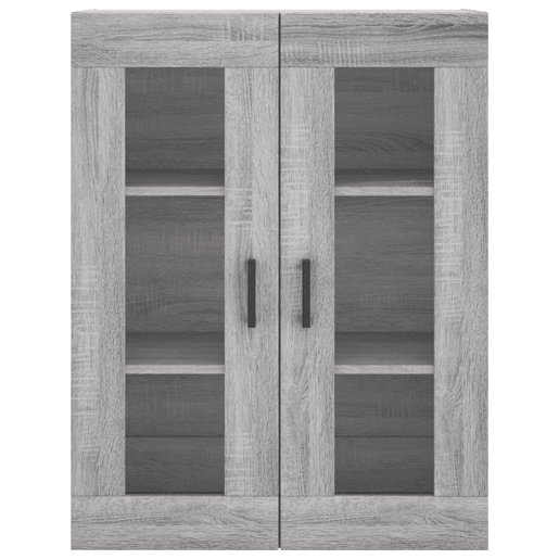 Armário alto - Bufete - Móvel de apoio 69,5x34x180 cm derivados de madeira sonoma cinza pt1125
