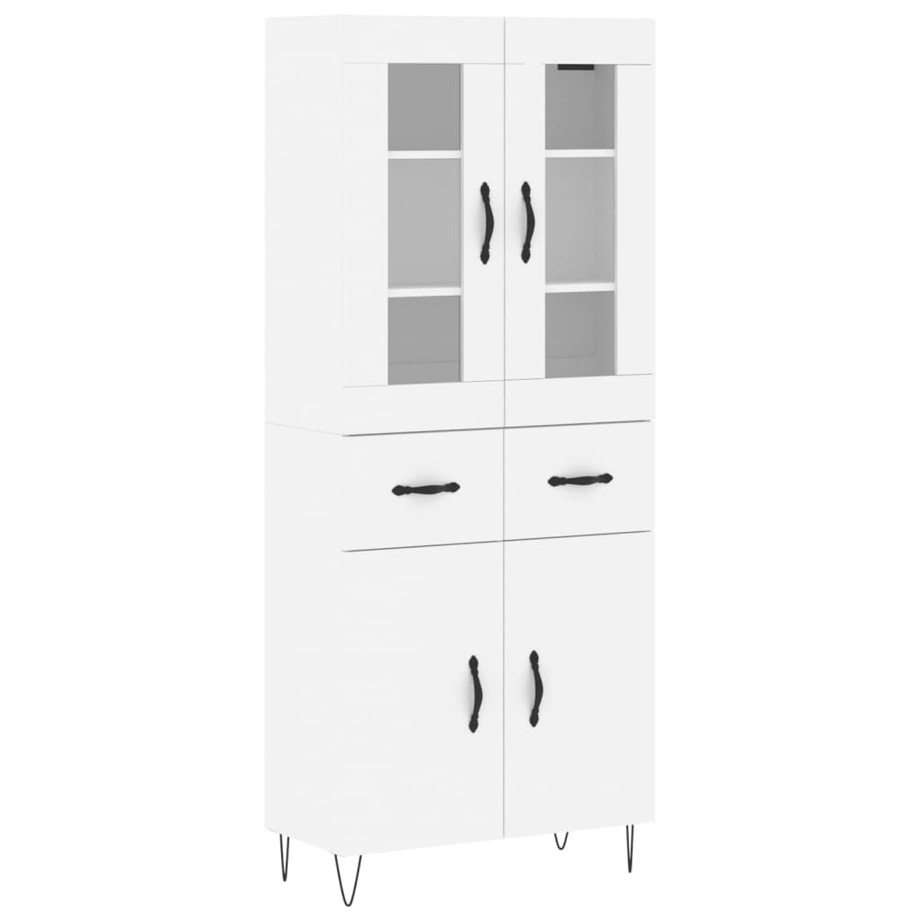 Aparador alto - Mueble de almacenamiento 69 Blanco