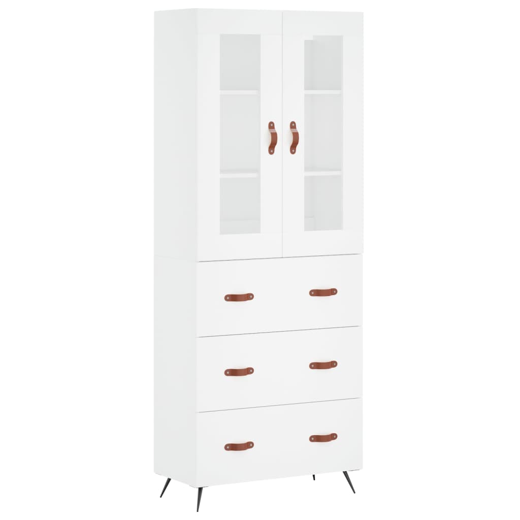 Aparador alto - Mueble de almacenamiento 69 Blanco
