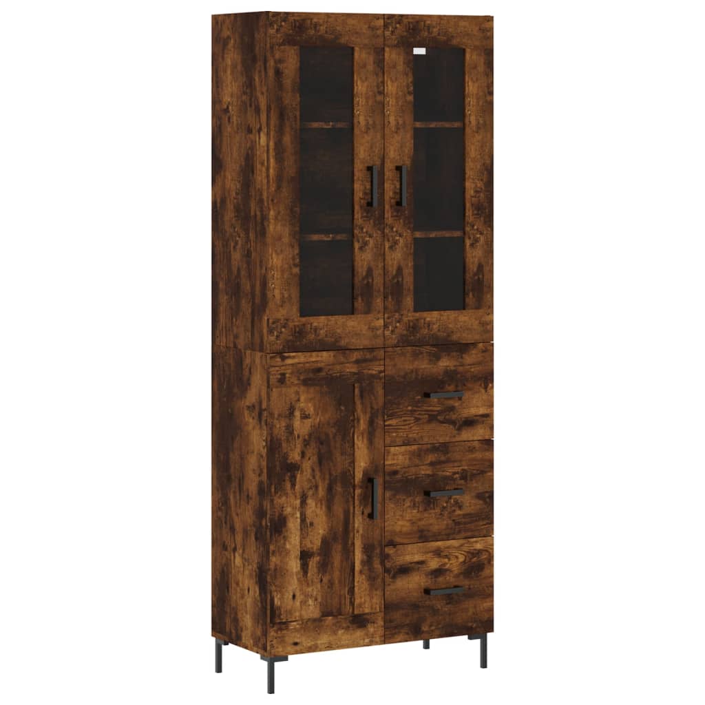 Aparador alto - Mueble de almacenamiento 69 Marrón