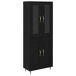 Aparador alto - Mueble de almacenamiento 2 pcs 69 Aparador alto - Mueble de almacenamiento 2 pcs 69 Gris