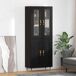 Aparador alto - Mueble de almacenamiento 2 pcs 69 Aparador alto - Mueble de almacenamiento 2 pcs 69 Gris