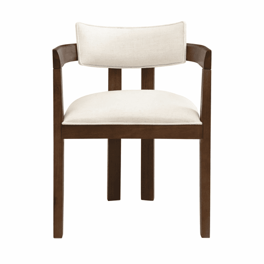 Cadeira de sala de jantar, pacote de 2 - confortável e respirável, estilo moderno, linho - cor nogueira Cadeira de sala de jantar, pacote de 2 - confortável e respirável, estilo moderno, linho - cor nogueira