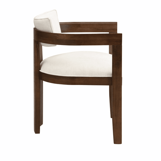 Cadeira de sala de jantar, pacote de 2 - confortável e respirável, estilo moderno, linho - cor nogueira Cadeira de sala de jantar, pacote de 2 - confortável e respirável, estilo moderno, linho - cor nogueira