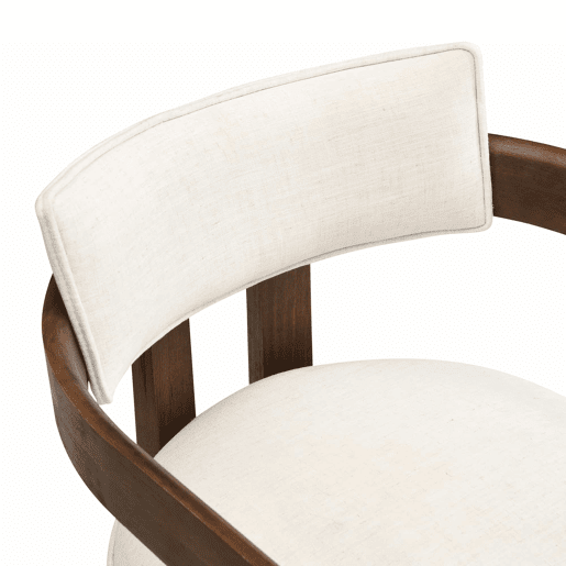 Cadeira de sala de jantar, pacote de 2 - confortável e respirável, estilo moderno, linho - cor nogueira Cadeira de sala de jantar, pacote de 2 - confortável e respirável, estilo moderno, linho - cor nogueira