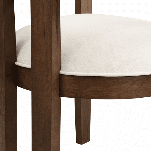 Cadeira de sala de jantar, pacote de 2 - confortável e respirável, estilo moderno, linho - cor nogueira Cadeira de sala de jantar, pacote de 2 - confortável e respirável, estilo moderno, linho - cor nogueira