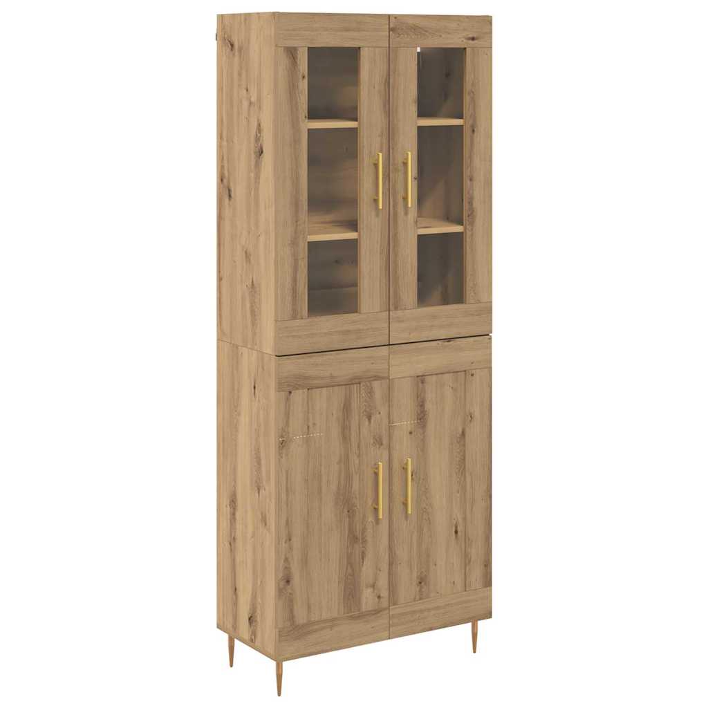 Aparador alto - Mueble de almacenamiento 69 Roble Artisan
