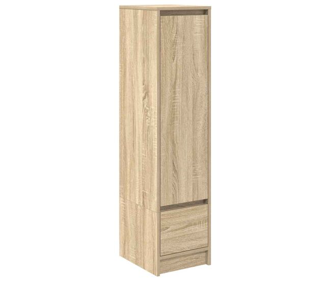 Aparador alto - mueble de almacenamiento roble sonoma 29,5x34x119,5cm madera de ingeniería es1616