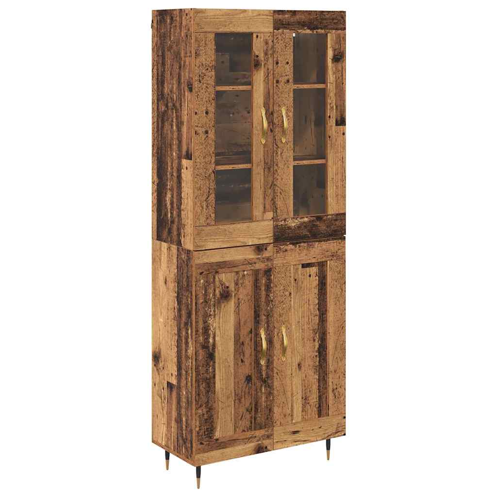 Aparador alto - Mueble de almacenamiento 2 pcs 69 Madera