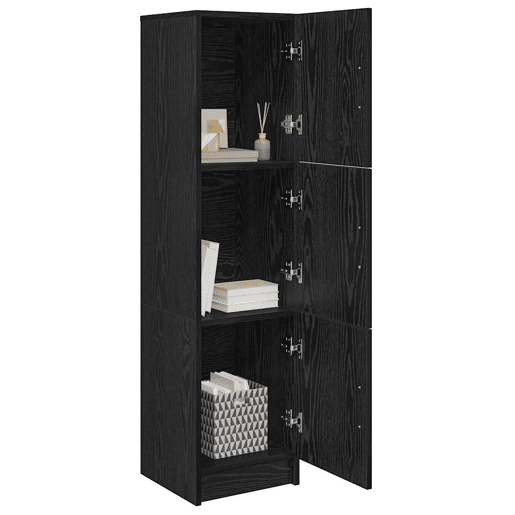 Aparador - Bufete - Móvel de apoio Carvalho Preto 31.5 x 32 x 122.5 cm pt1578 Aparador - Bufete - Móvel de apoio Carvalho Preto 31.5 x 32 x 122.5 cm pt1578