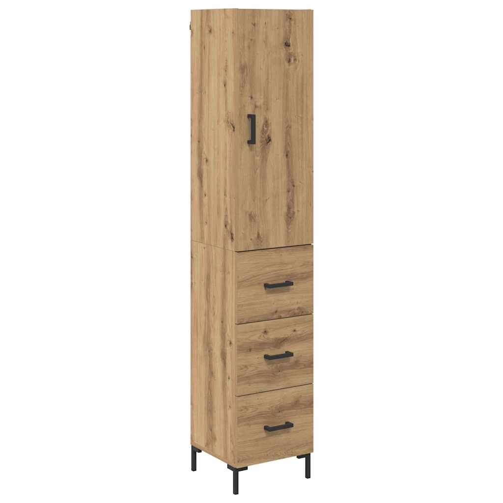 Aparador alto - Mueble de almacenamiento 69 Roble Artisan