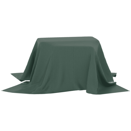 Outsunny Lona Impermeável Exterior 4x6 m Toldo PE Resistente a Rasgões 90 gm² Proteção UV com Ilhós Reforçados para Lenha Móveis de Jardim Estufas Veículos Verde