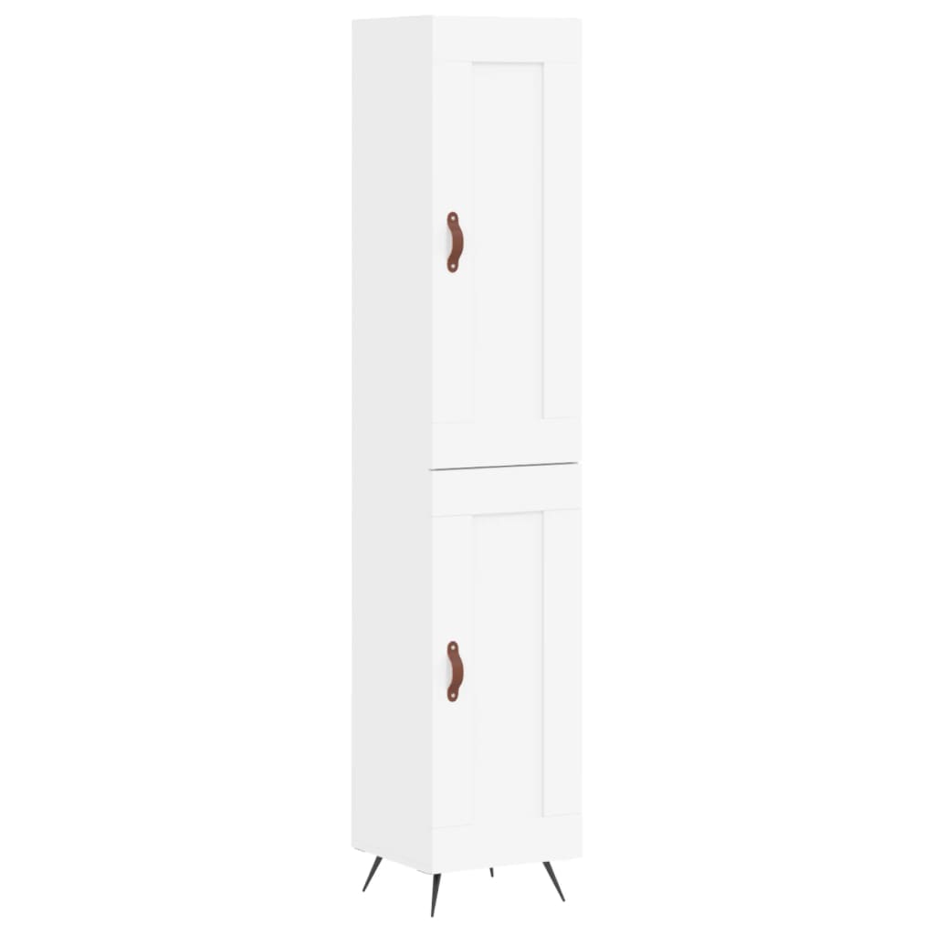 Aparador alto - Mueble de almacenamiento 34 Blanco