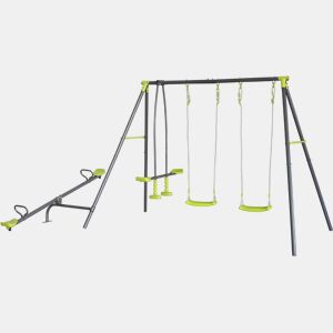 Baloiço metálico para parques infantis Basile - 4 aparelhos - Verde