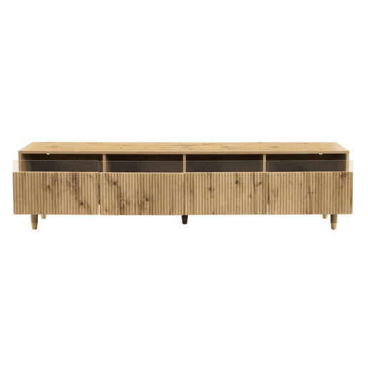 Móvel de TV 178 cm - Design minimalista, grande capacidade, 4 gavetas - Madeira
