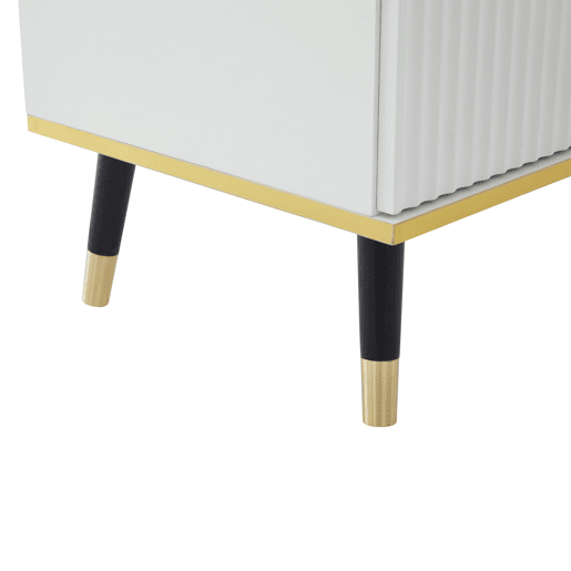 Móvel para TV 200x40x46 cm - Madeira, 2 portas, 1 gaveta, para TVs até 90 - Branco Móvel para TV 200x40x46 cm - Madeira, 2 portas, 1 gaveta, para TVs até 90 - Branco