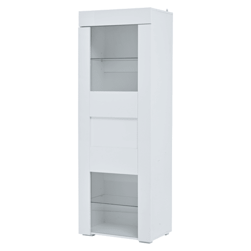 Vitrine 60x40x170 cm - Portas acrÃlicas, LED, 2 prateleiras de vidro, alto brilho - Branco Vitrine 60x40x170 cm - Portas acrÃlicas, LED, 2 prateleiras de vidro, alto brilho - Branco