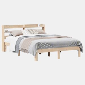 Estrutura De Cama De Casal c cabeceira - 150x200 cm pinho maciço