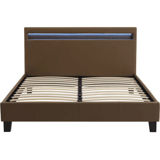 Cama LED Maria - 140 x 190 cm - Taupe