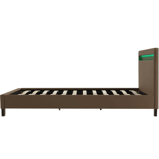 Cama LED Maria - 140 x 190 cm - Taupe