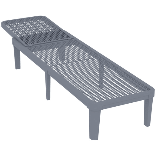 Outsunny Espreguiçadeira Reclinável de Jardim Exterior em PP com Encosto Ajustável em 4 Níveis, Suporta até 120 kg, para Pátio, Terraço, Varanda, Montagem Fácil, 191x55x35,5 cm, Cinzento Escuro