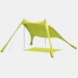 Outsunny Tenda de Praia Dobrável 208x200 cm, Toldos Portáteis para 2-4 Pessoas com Tapete, UPF50+, Postes de Alumínio, Pá, Estacas e Bolsa de Transporte Impermeável, para Campismo, Pesca, Verde