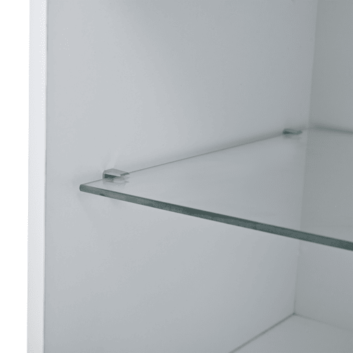 Vitrine de venda + 55x38x170 cm - 1 gaveta, 4 portas, LED, alto brilho - Branco