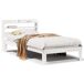 Estructura de cama individual para adultos 110x216 Estructura de cama individual para adultos 110x216 Blanco