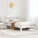 Estructura de cama individual para adultos 110x216 Estructura de cama individual para adultos 110x216 Blanco