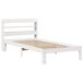 Estructura de cama individual para adultos 110x216 Estructura de cama individual para adultos 110x216 Blanco
