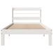 Estructura de cama individual para adultos 110x216 Estructura de cama individual para adultos 110x216 Blanco