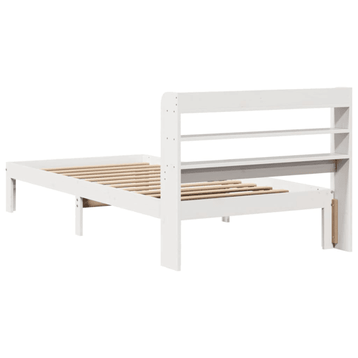 Estrutura De Cama Dupla c cabeceira - 100x200 cm branco Estrutura De Cama Dupla c cabeceira - 100x200 cm branco