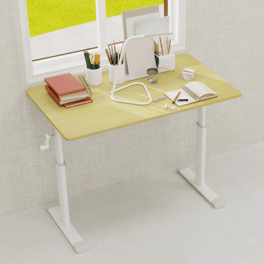 Secretária ajustável 120x60 cm - Multiusos, regulável em altura - Madeira