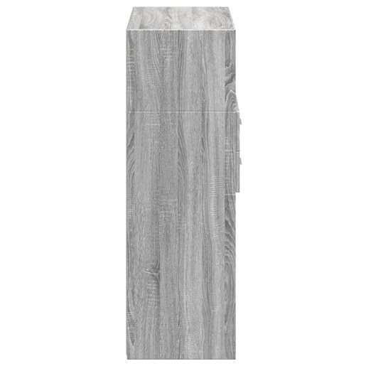 Armário alto - Bufete - Móvei de apoio 80x42,5x124cm derivados de madeira cinza sonoma pt3470