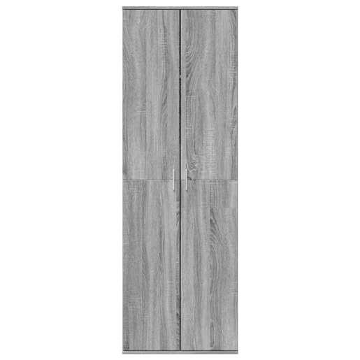 Armário alto - Bufete - Móvel de apoio 60x35x180 cm derivados de madeira cinzento sonoma pt1301