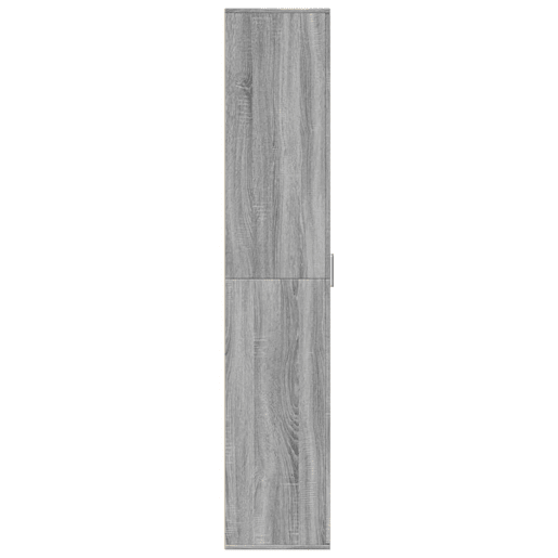 Armário alto - Bufete - Móvel de apoio 60x35x180 cm derivados de madeira cinzento sonoma pt1301