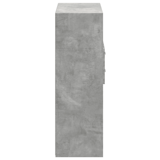 Armário alto - Bufete - Móvei de apoio 80x42,5x124 cm derivados de madeira cinza cimento pt3266