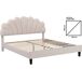 Cama de terciopelo Cama de terciopelo Beige