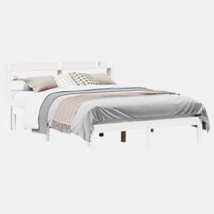 Estrutura De Cama Dupla para adultos c cabeceira - 160x200 cm branco