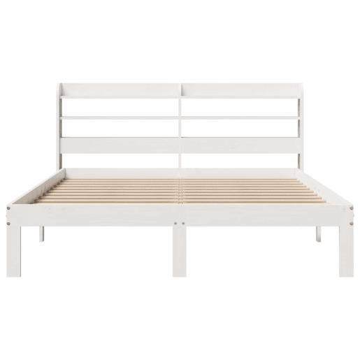 Estrutura De Cama Dupla para adultos c cabeceira - 160x200 cm branco Estrutura De Cama Dupla para adultos c cabeceira - 160x200 cm branco