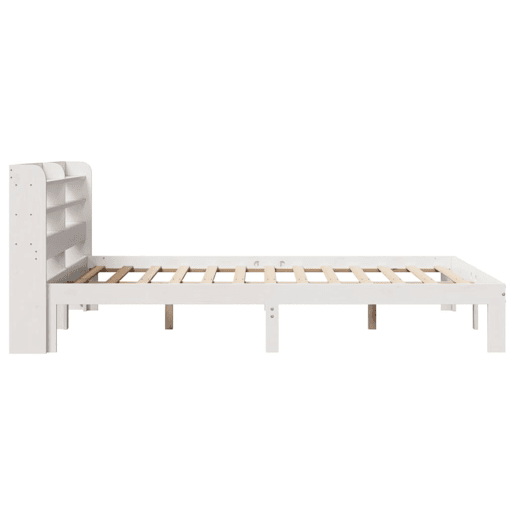 Estrutura De Cama Dupla para adultos c cabeceira - 160x200 cm branco Estrutura De Cama Dupla para adultos c cabeceira - 160x200 cm branco