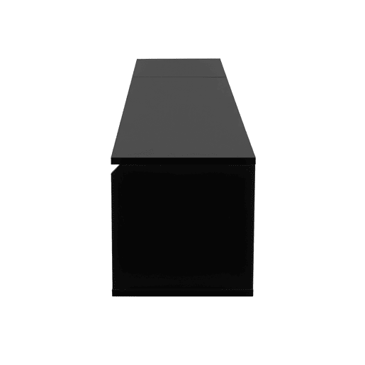 Móvel de TV 180 cm - Moderno com LED, USB e luz mutável - Preto e Branco Móvel de TV 180 cm - Moderno com LED, USB e luz mutável - Preto e Branco